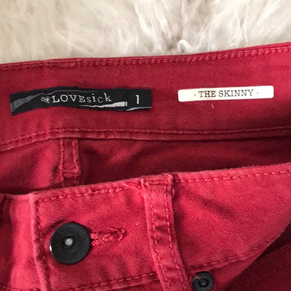 Lovesick red The Skinny stretch jeans - Picture 7 of 10